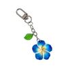 Cute Cartoon Egg Flower Keychain Lightweight Acrylic Summer Style Bag Charm For Women Girls Kids Durable Decorative Accessory