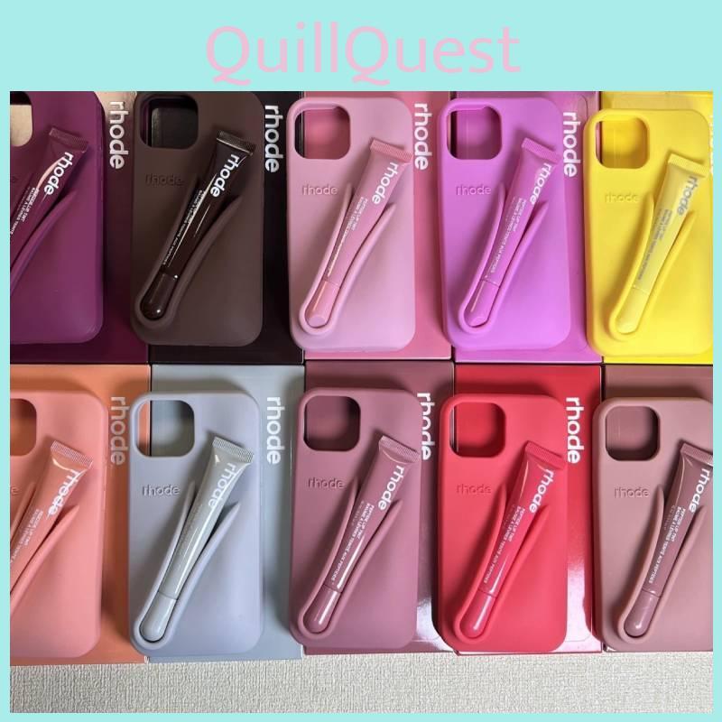 For 11 Iphone Rhode Lip Gloss Silicone 3d Mobile Phone Case Colorful Gift Use