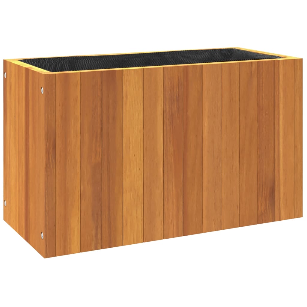 Plant Pot 59 x 27.5 x 35 cm Solid Acacia Wood