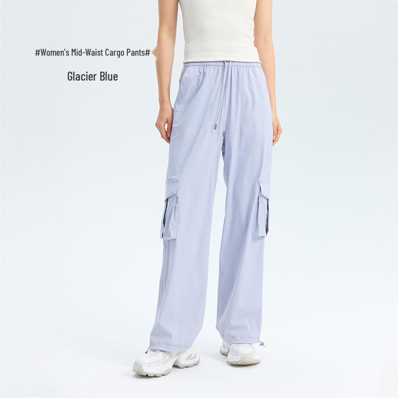 Women's Quick Dry UV Protection Casual Cargo Pants - Mid-Waist Summer Style