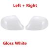 Pair Rearview Mirror Cover Replacement White for Volkswagen Transporter T5 T6