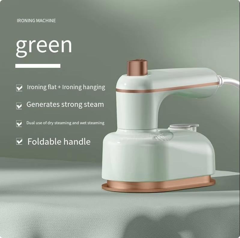 Mini Rotating Electric Travel Iron Dual Steam and Dry Use Portable Water Spray Gentle On Clothes Fast Heating Garment Care Tool