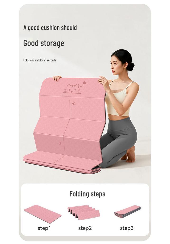 10% Off Foldable Non-Slip Yoga Mat - New Silent, Large-Size, Portable Nap Mat for Home Workouts