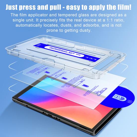 Screen Protector Anti-Scratch Tempered Glass Screen Film No Dust No Bubbles HD Film for NS2 Gaming Console Screen