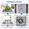 Silicone Sink Protectors For Kitchen Sink - 12" X 11" Kitchen Sink With Center Drain Grid Accessory