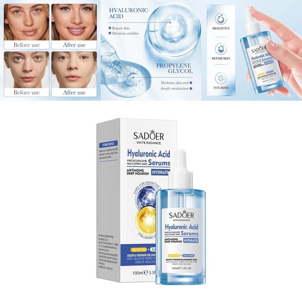 Sadoer Hyaluronic Acid Essence 100ml Ultra Hydrating And Pore Minimizing Serum For All Skin Types