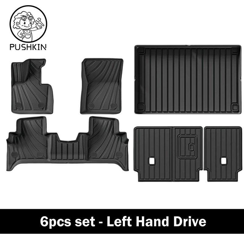 LHD For Mercedes-Benz G Class/G500/G350/AMG G63 SUV 2019-2025 TPE 3D Floor Mats Custom Fit Floor Liner Trunk Mat Left Hand Drive