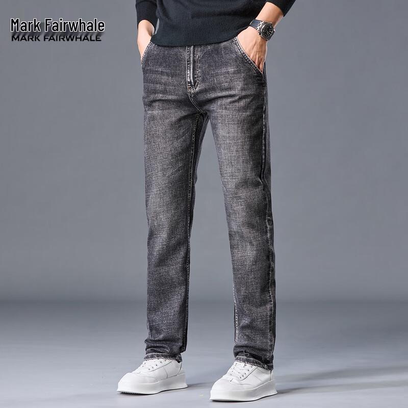 

Мужские джинсы Mark Fairwhale зауженного прямого кроя, выстиранные, стрейч 34