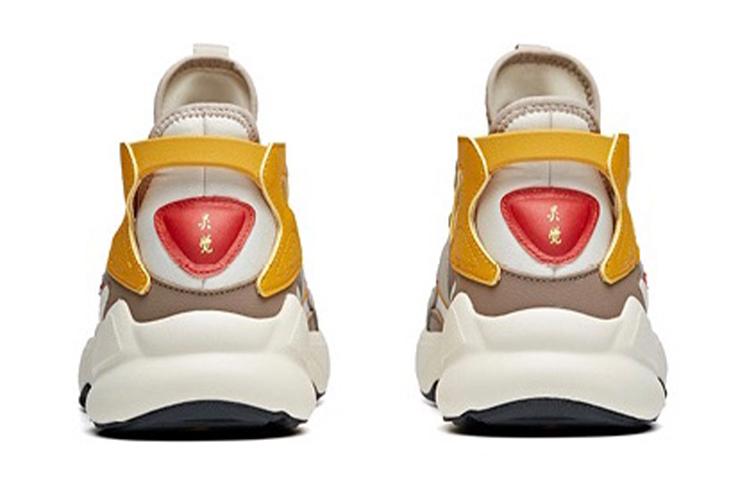Sneakers ANTA Training Shoes Men's Low-top Light Beige White/Linen Gray/Ginger Yellow