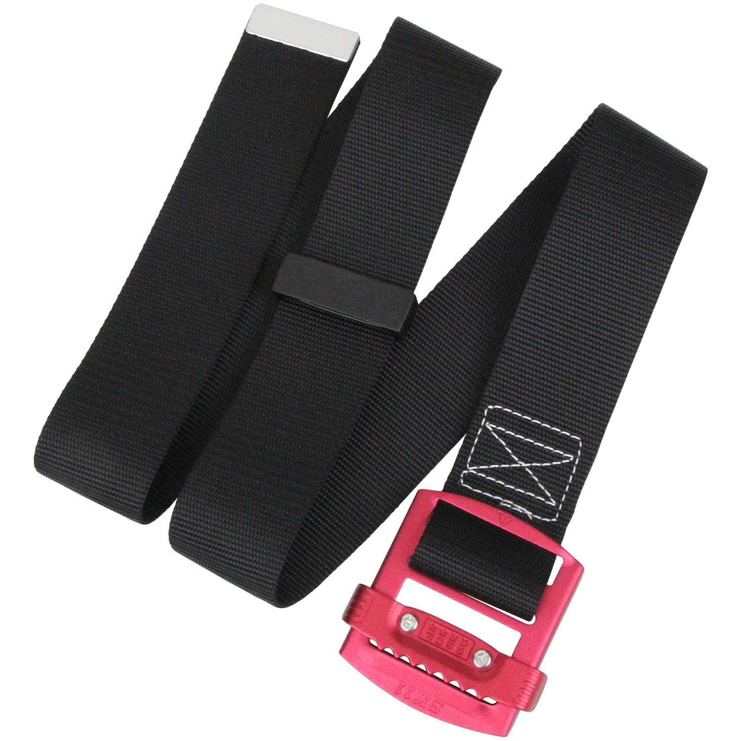 SK11 Lightweight Slide Buckle Work Belt Width Maximum Effective Length Buckle Color Belt Color Tool Case Attachment Belt, Belt, 50mm, 1130mm, Red,
