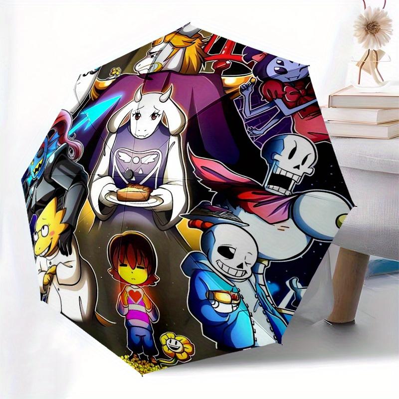 1pc Undertale, Characters Themed High-quality Umbrella,Automatic Opening and Closing Umbrella,Multi-functional Umbrella G0811170