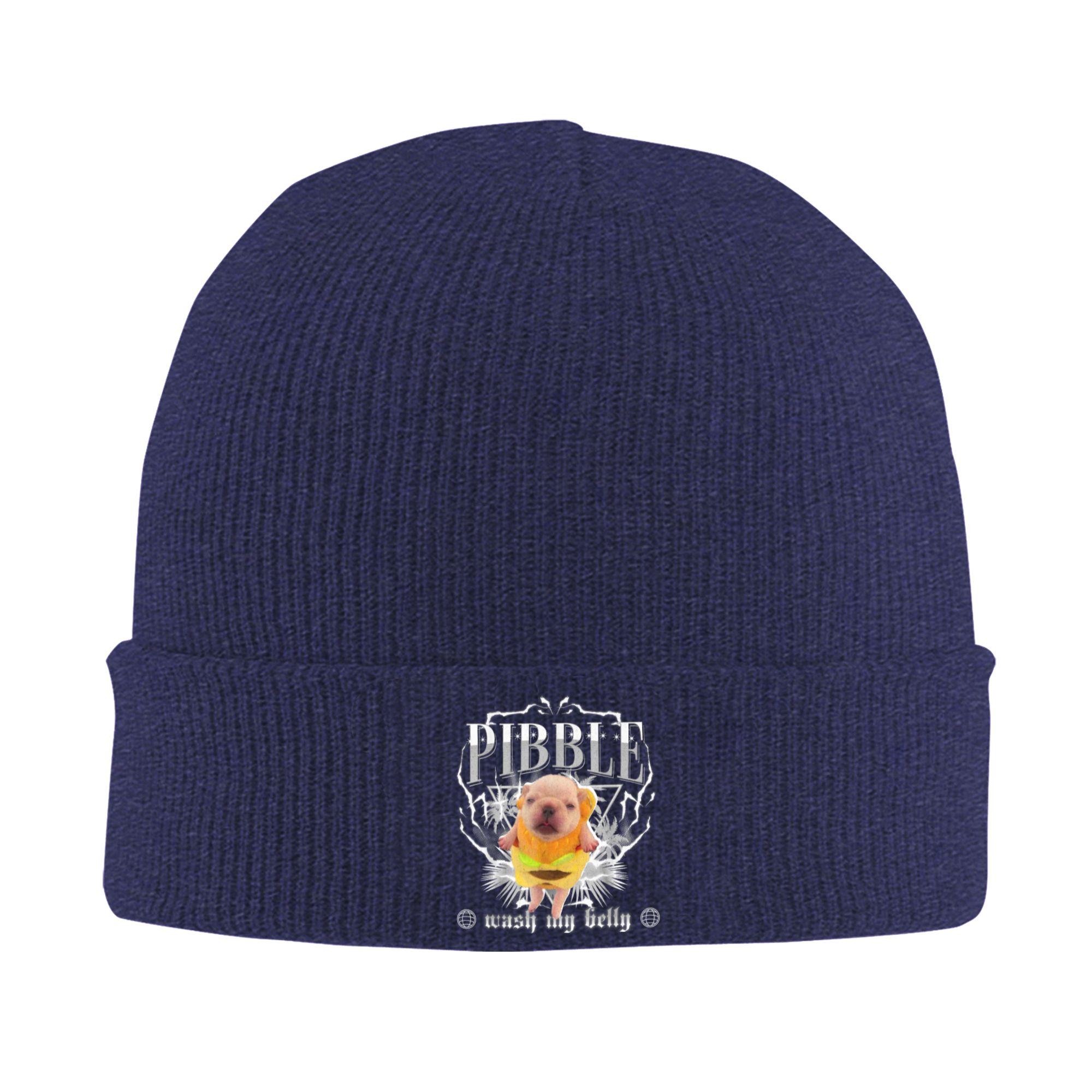

Men Women Funny pibble Meme wash My Belly Clean My Belly Meme Beanie Hats Fashion Knit Hat Caps Graphic Warm Soft Bonnet Hats One Size