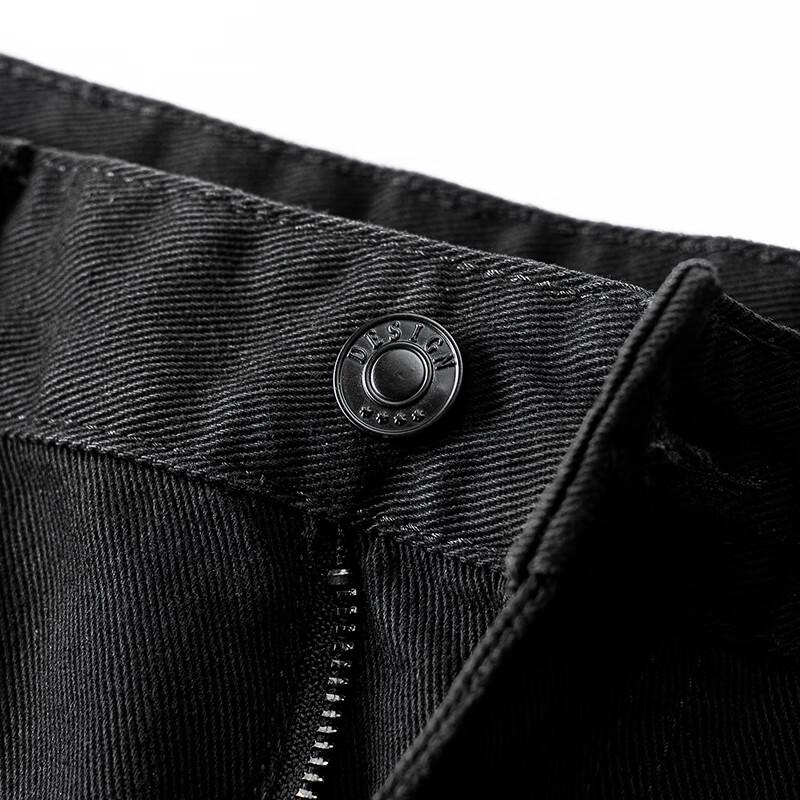 JOW Men's 100% Cotton Straight Business Jeans