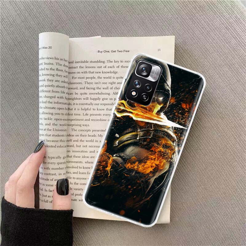 

Mortal Kombat Phone Case For Xiaomi Redmi Note 11 12 14 13 Pro Plus 5G 14S 4G 12S 10 10S 11T Pro 11S 11E Coque Fundas TPU Redmi Note 11S(11)4G