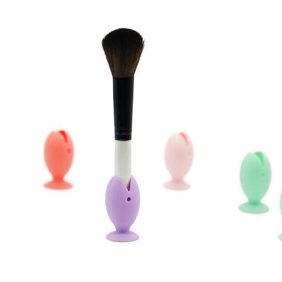 2 Piezas Soporte para Cepillo de Dientes Forma de Pez con Ventosa Fuerte Soporte para Cepillo de Dientes Silicona Suave Drenaje Rápido Organizador de Baño