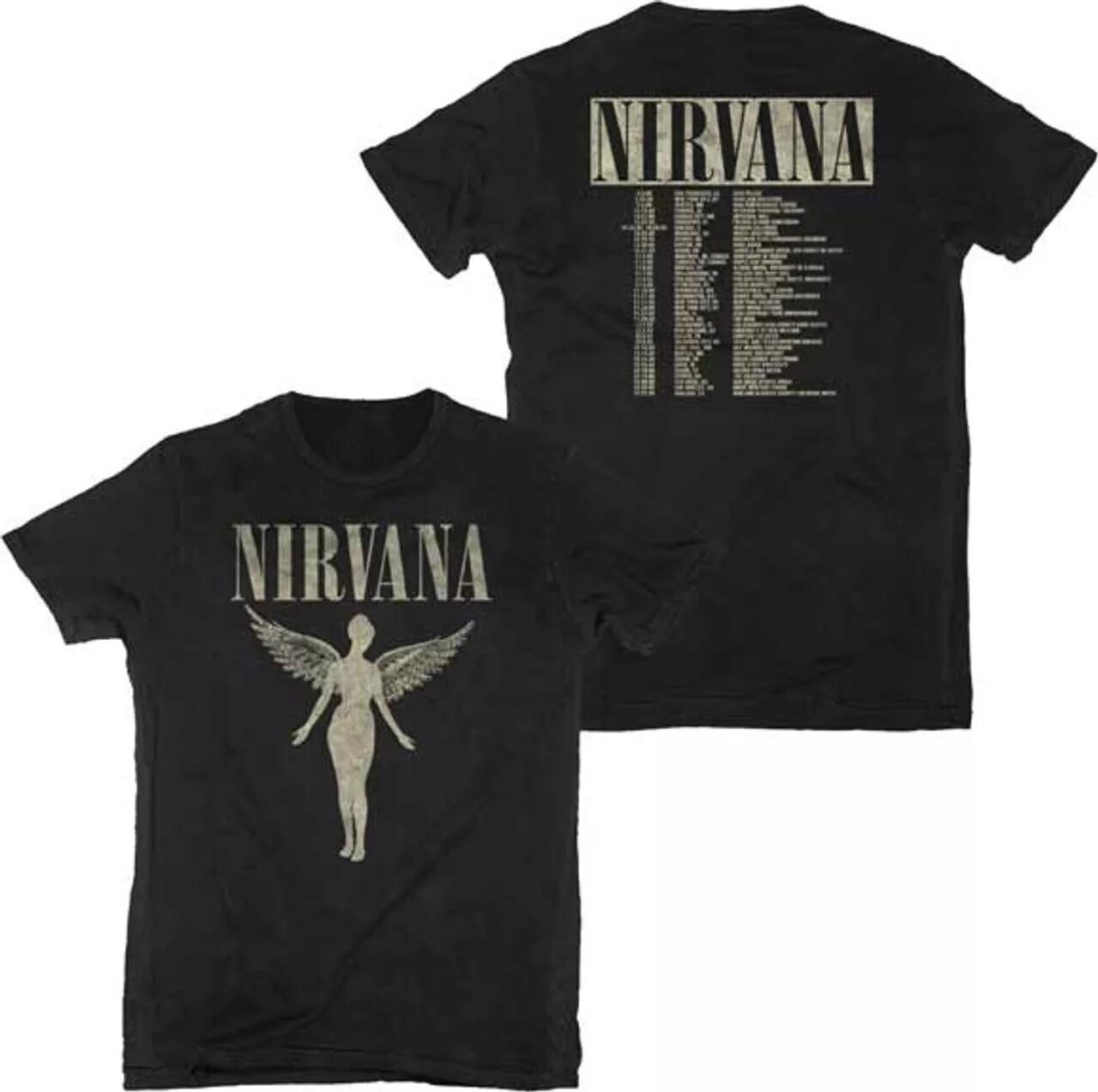 26 Nirvana 1993 In Utero 2-Sided Tour T-Shirt  Nirvana T-Shirt All Size S-5XL Unisex T-Shirt M