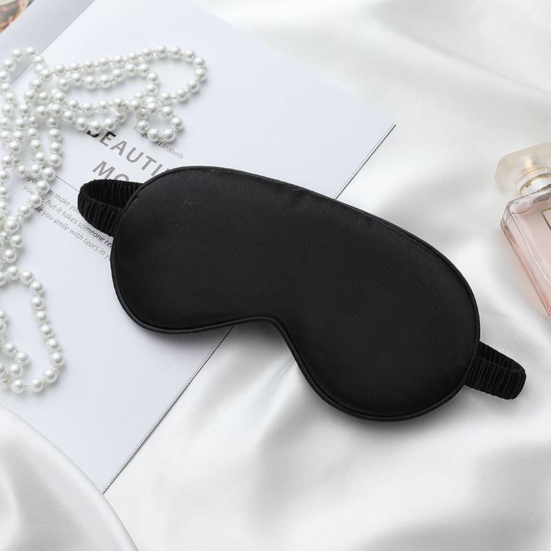 Double Sided Silk Eye Mask for Men Women Light Blocking Breathable for Travel Home Sleep Nap Rest