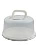 Cake Holder Stand Cake Storage Container Transparent Top Design Versatile Display Damaged Prevention Baking Blue