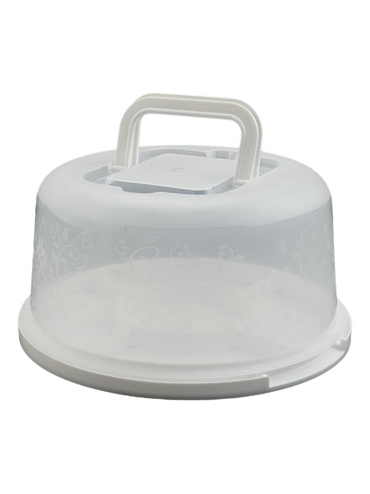 Cake Holder Stand Cake Storage Container Transparent Top Design Versatile Display Damaged Prevention Baking Blue
