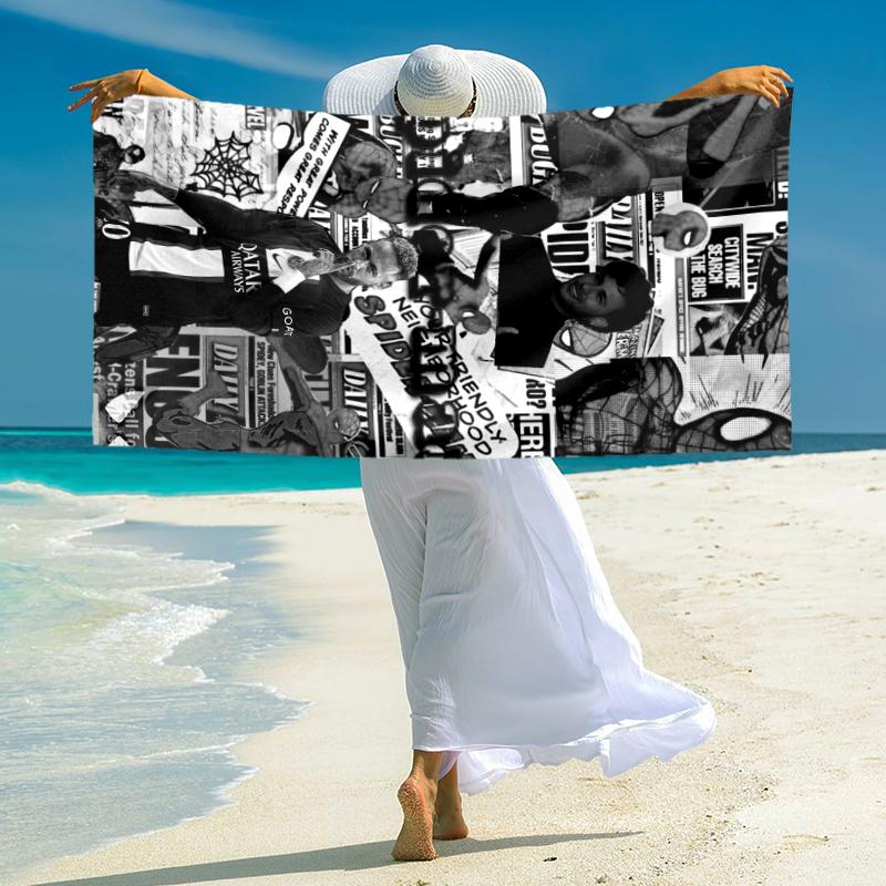 1pc Happy Birthday Celebration Microfiber Quick Dry Beach Towel Absorbent Soft Oversized Sand Free Towel for Travel Pool Gym Swimming Yoga 20a157