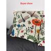 Flower Plant Leaf Birds Cushion Cover Polyester Linen Decorative Pillowcase Sofa Cushions Home Room Car Decor Throw Pillow