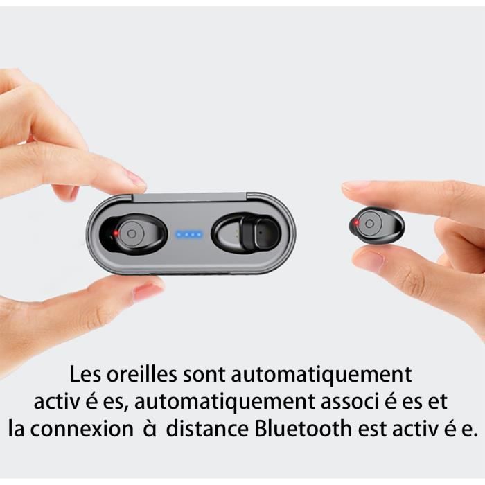 Écouteurs Amoi F9 Bluetooth Binaural ultra petits mini-écouteurs invisibles