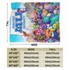 Monsters University Poster Blanket Plush Throw Blanket Airplane Travel Decoration Ultra-Soft Warm Bedsprea,