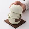 Ruyao portable travel tea set ceramics pot four cups of fast cups corporate festival set system