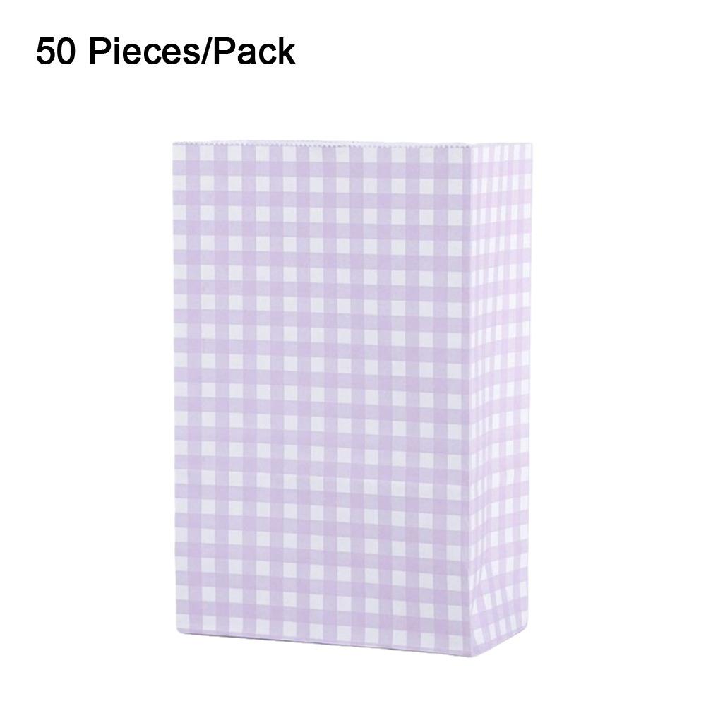 Kraft Paper Kraft Paper Bags Colorful Checkered Gift Bags Gift Packaging Bags for Christmas