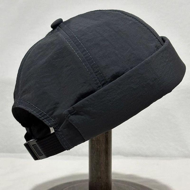 Quick Dry Brimless Hat Lightweight Daily Beanie Mesh Beanie Docker Cap Sailor Rolled Cuff Harbour Hat Casual Hip Hop Skullcap