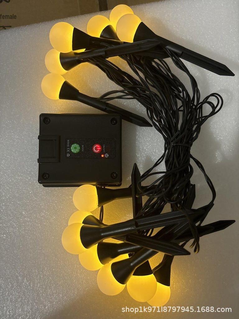 Outdoor Waterproof LED Solar Bubble Ball String Lights for Garden and Courtyard Décor