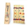 1 Box Bunte Holz-Spielstäbe Kinder Traditionelles Mikado-Spiel Pick-Up Sticks Lustiges Schreibtischspielzeug Geschenkbedarf für Kinder