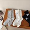 Ladies Spring and Autumn Lovely Assorted Bow Cake Pile Pile Socks