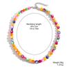 Handmade Bohemian Dopamine Color Natural Stone Beaded Necklace