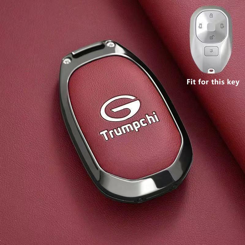 Car Key Case For Gac Trumpchi E8    Phev Mpv Keychain Remote Protection Cover Shell Housing Holder Fob Accessories