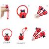 Cartoon Red Ladybug Shape Hair Rope/ Hair Clip Sweet Headdress Hair Rope Cute Red Ladybird Shape Hair Clip for Women