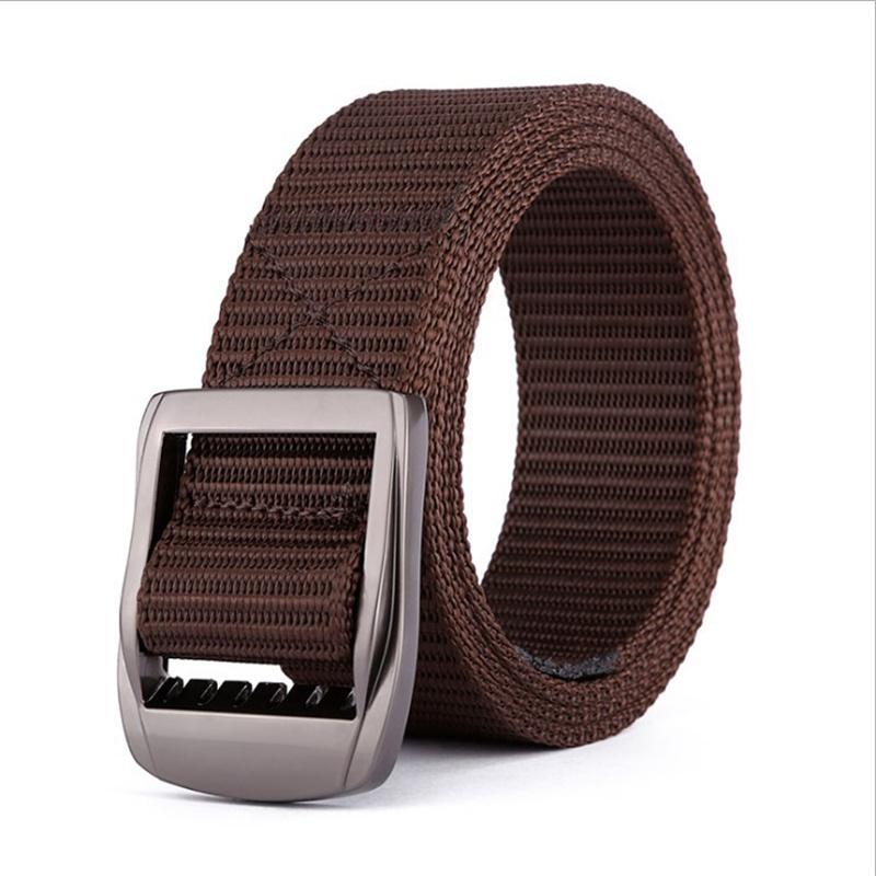 The New Men's 125cm Buckle Belt Nylon Braided Lightweight Breathable Daily Commuter Men's Belt