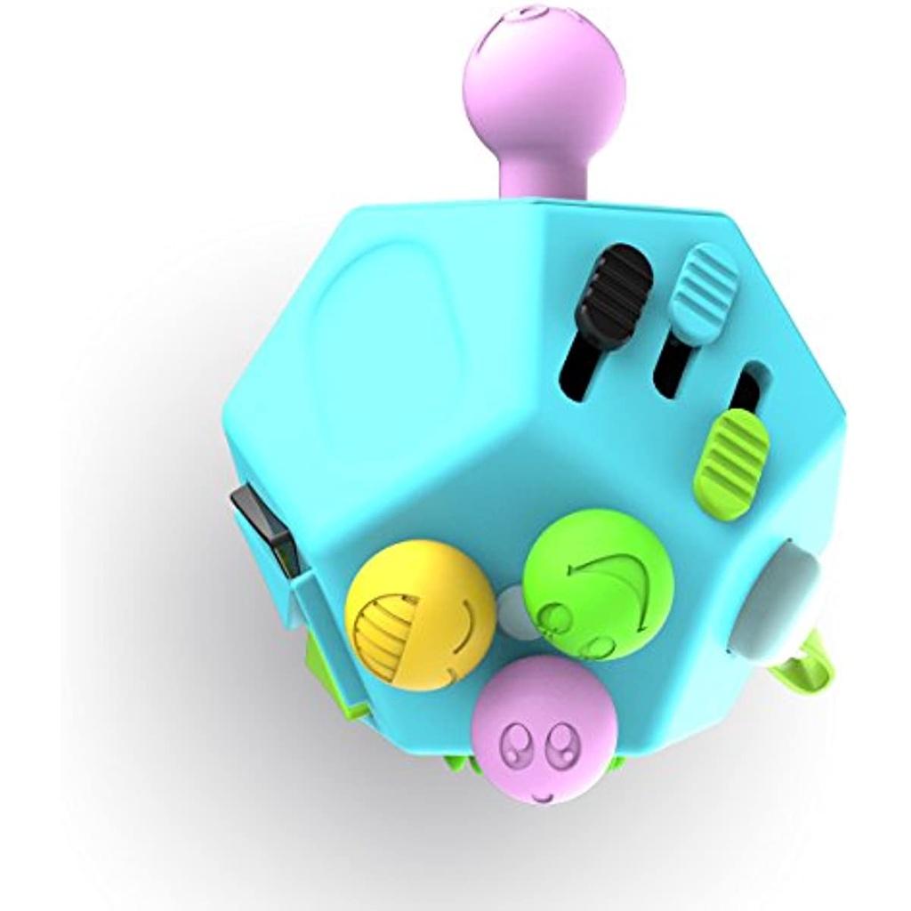 Tidget Toys Stress Pop It Angstlinderung Fingerspielzeug 12-seitig Anti Stress Dekompression Linderung Würfel Erwachsene Spaß Spielzeug
