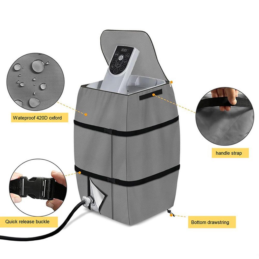 Inflatable Spa Water Heater Pump Cover 43x38x54cm For Tub Spa Heater Pump Cover Outdoor Pool Parts