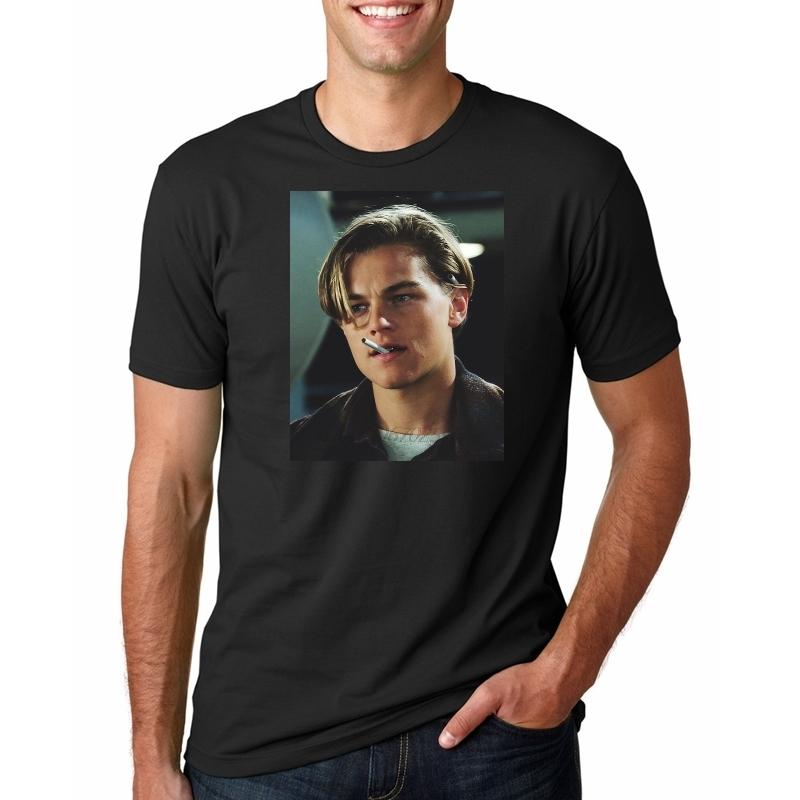Nuovo arrivo Unisex Stile Estivo moda Maglietta Leonardo DiCaprio Tee Maglietta Casual
