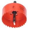 HSS Hole Saw with Mandrel 80mm Cutting Sharply Teeth Hole Drilling Cutter for Soft Metal Wood