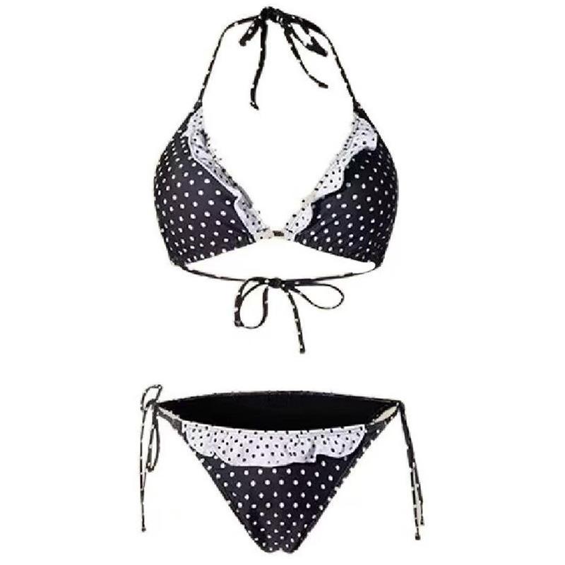 Source Korean Version of Women's Bikini Swimsuit Sexy Triangle Split Cute Pure Desire Swimsuit