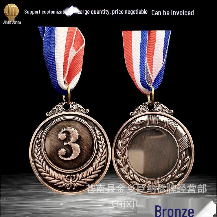 Wheat Ear Medal: Creative Silver/Bronze Student Sports Award 5cm медный
