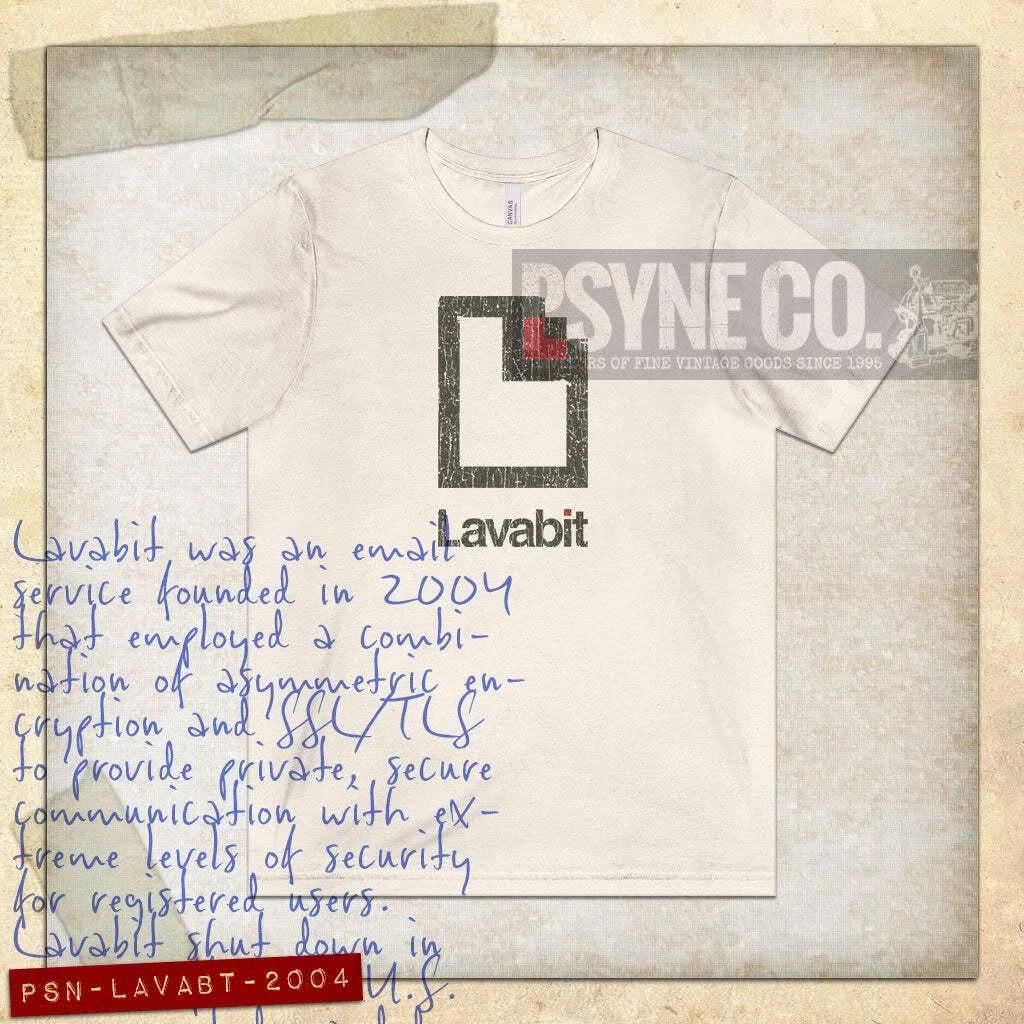 

Lavabit 2004 Vintage Men s T shirt S