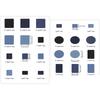 Trendy Iron On Patches Set Trouser Patches in Blue Cotton Denim for Jeans, Jackets, and Bags, Easy to Apply