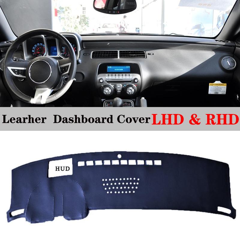 For Chevrolet Chevy Camaro Ss Zl1 Rs Z28 2010 2011-2015 Accessories PU Leather Dashmat Car Styling Dash Mat Dashboard Cover PADS