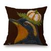 European Painting Goldfinch Rabbit Birds Flower Animals Posters Cushion Covers Decorative Pillows For Sofa XCM