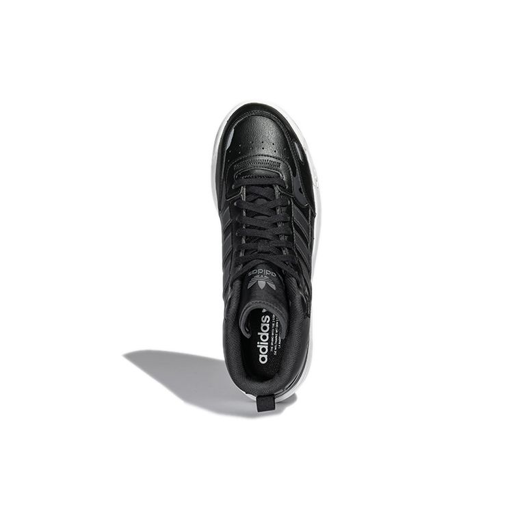 Adidas Originals Post Up Non-Slip Durable Mid-Top Skate Shoes Unisex Skate Shoes Black White H00165