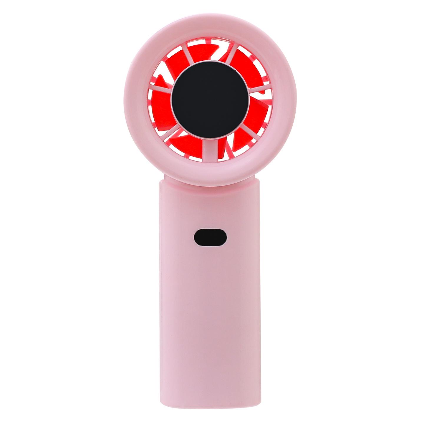 

Portable Rechargeable Mini USB Turbo Fan - Cute Summer Gift for Students 6.3*5.1*16.8 рожевий