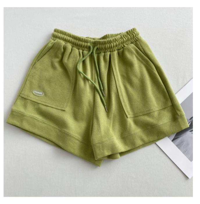 2025 Korean High-Waist A-Line Casual Sports Shorts for Women